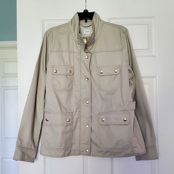 J.Crew Resin-coated Twill Field Jacket, Size S, XL - Picture 2 of 8